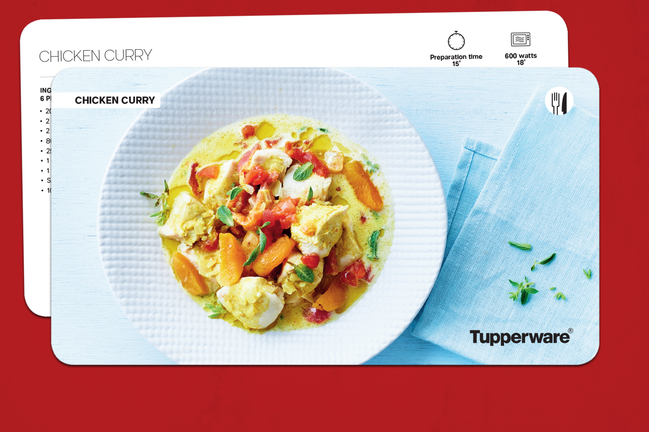 Tupperware Cartes Recette 2015-2022