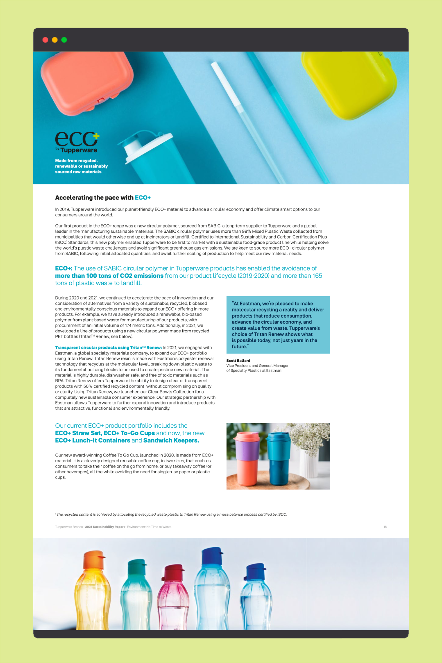 Tupperware Brands - Sustainability Report